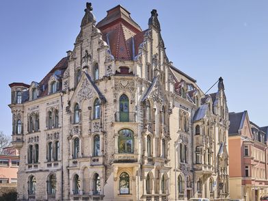 Imposantes Jugendstilhaus in der Coburger Mohrenstraße.